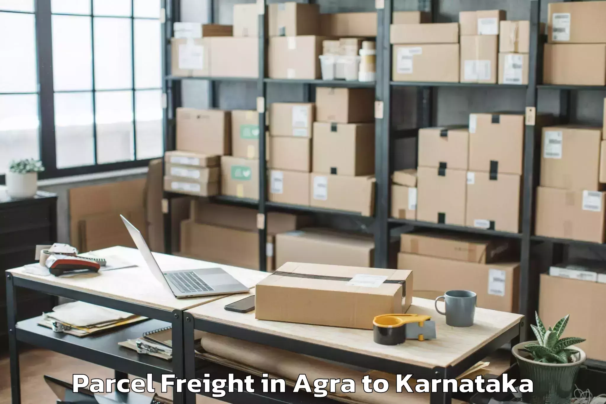 Agra to Harapanahalli Parcel Freight